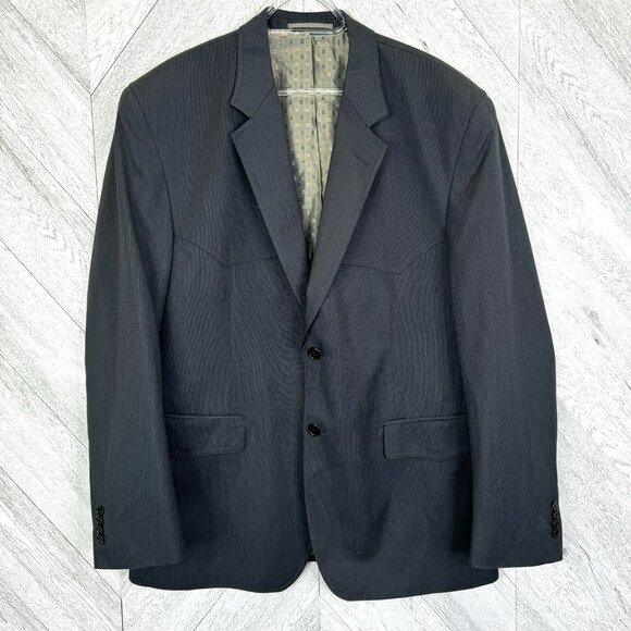 Vintage Dallas Pantofino Blazer Jacket Mens Size 42R Western Sport Coat Gray - Picture 1 of 10